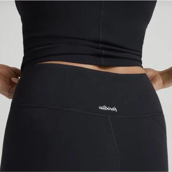 Allbirds Black Natural Leggings High Waist High Rise Leggings Medium - Picture 3 of 11